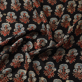 Natural dyed dola silk jacquard buti fabric 17 - handcrafted