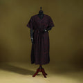 Natural dyed hand akola cotton long kaftan 34 - handcrafted