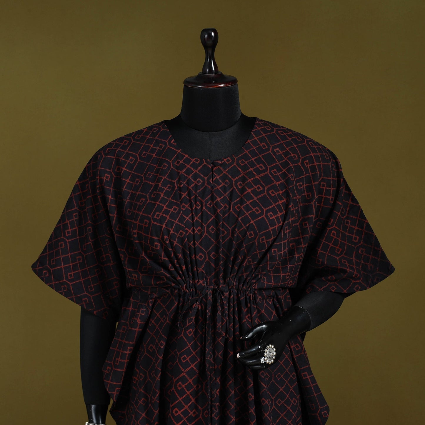 Natural dyed hand akola cotton medium kaftan 77