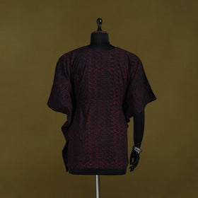 Natural dyed hand akola cotton short kaftan 99 - handcrafted