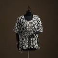 Natural dyed hand block bagru print gota work cotton kaftan