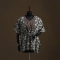 Natural dyed hand block bagru print patchwork cotton kaftan
