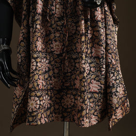 Natural dyed hand block kalamkari print cotton kaftan