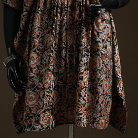 Natural dyed hand block kalamkari print cotton kaftan