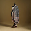 Black - natural dyed hand chanderi silk bagh dupatta 25
