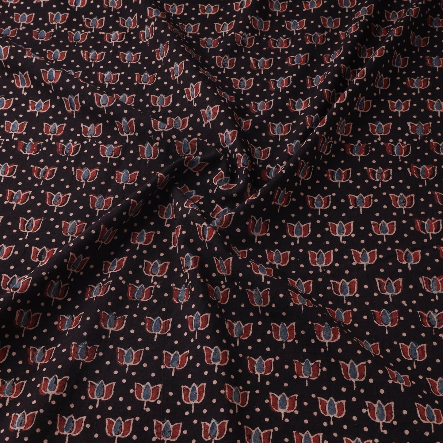 Natural dyed hand cotton fabric 06 - handcrafted