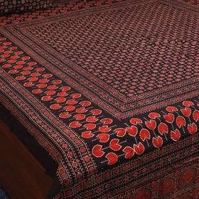 Black - natural dyed cotton double bed sheet set 02
