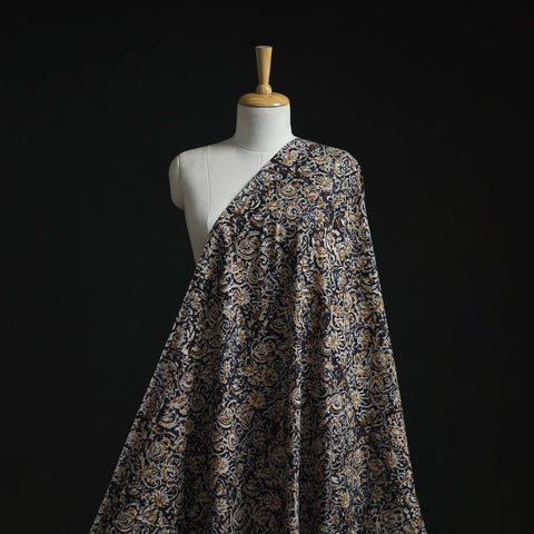 Natural dyed hand block print cotton kalamkari fabric 02