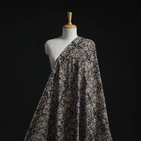Natural dyed hand block print cotton kalamkari fabric 02