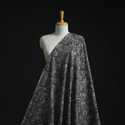 Natural dyed hand block print cotton kalamkari fabric 03