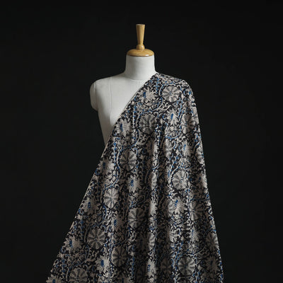 Natural dyed hand block print cotton kalamkari fabric 05