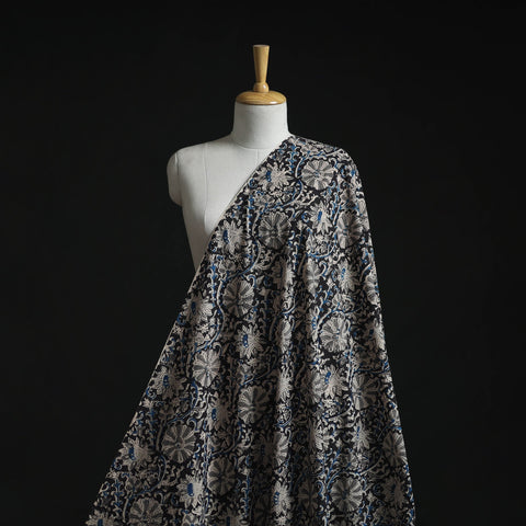 Natural dyed hand block print cotton kalamkari fabric 05