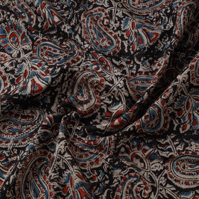 Natural dyed hand block print cotton kalamkari fabric 06