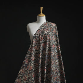 Natural dyed hand block print cotton kalamkari fabric 08