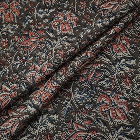 Natural dyed hand block print cotton kalamkari fabric 08