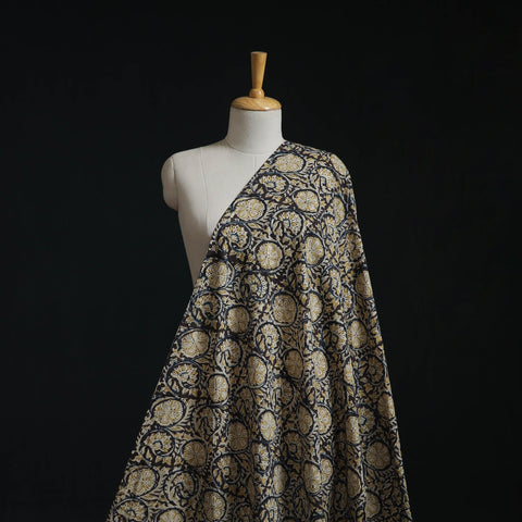 Natural dyed hand block print cotton kalamkari fabric 11