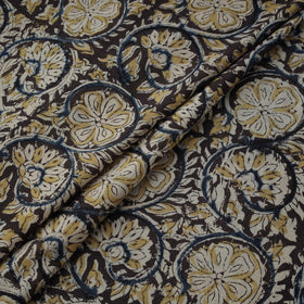 Natural dyed hand block print cotton kalamkari fabric 11