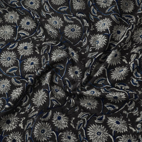 Natural dyed hand block print cotton kalamkari fabric 12