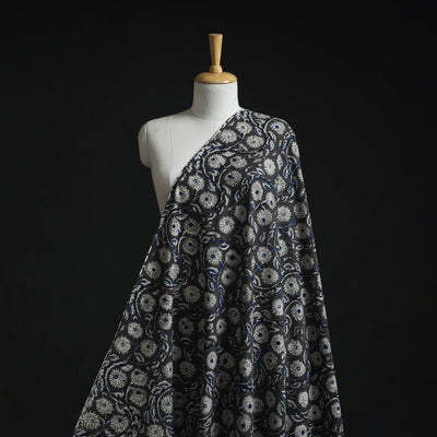 Natural dyed hand block print cotton kalamkari fabric 12