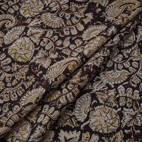 Natural dyed hand block print cotton kalamkari fabric 17