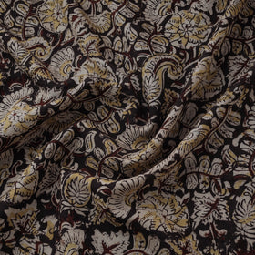 Natural dyed hand block print cotton kalamkari fabric 17