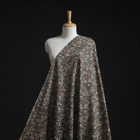 Natural dyed hand block print cotton kalamkari fabric 23