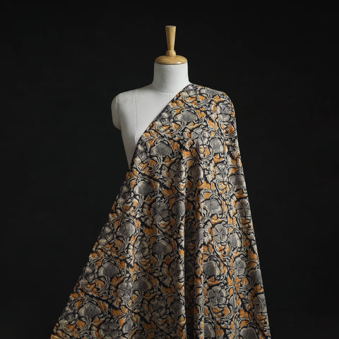 Natural dyed hand block print cotton kalamkari fabric 29