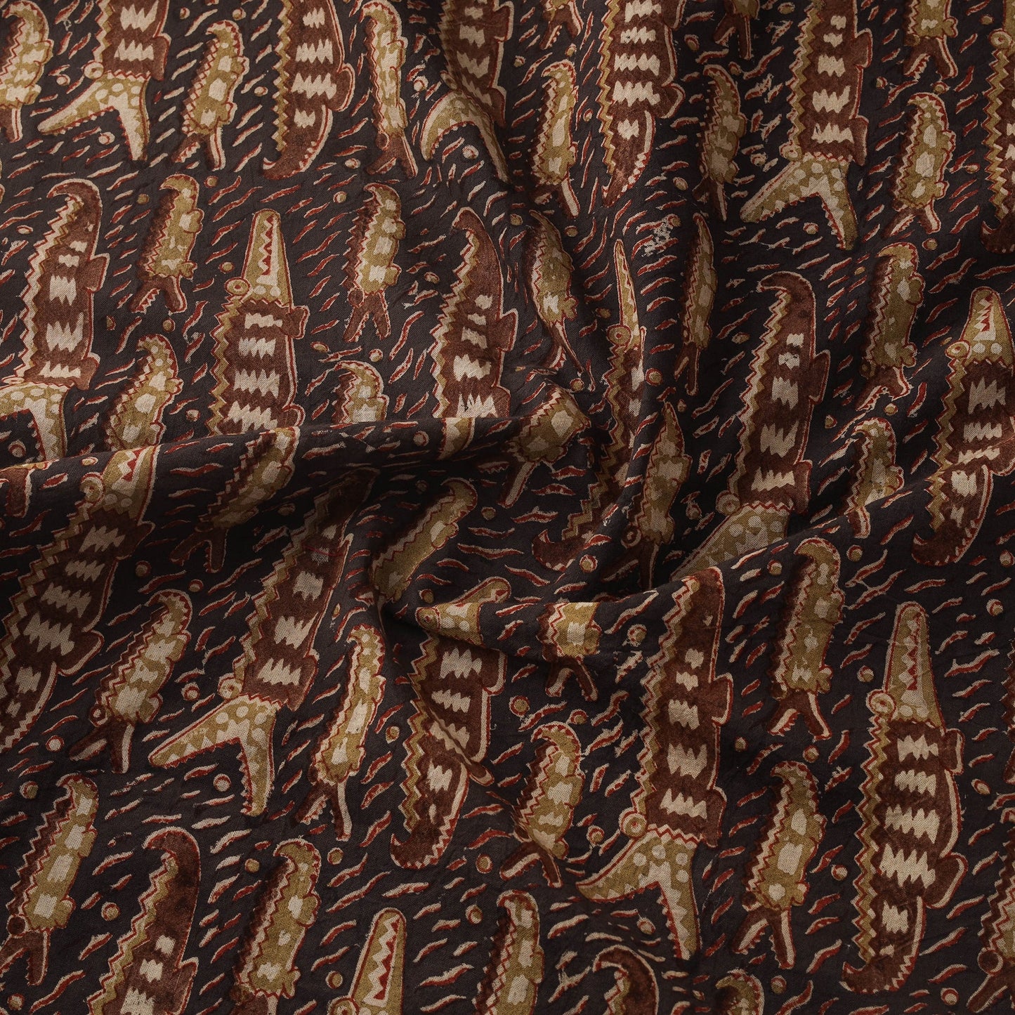 Natural dyed hand block print cotton pedana kalamkari