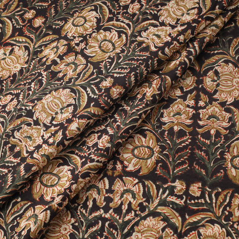 Natural dyed hand cotton pedana kalamkari fabric 01