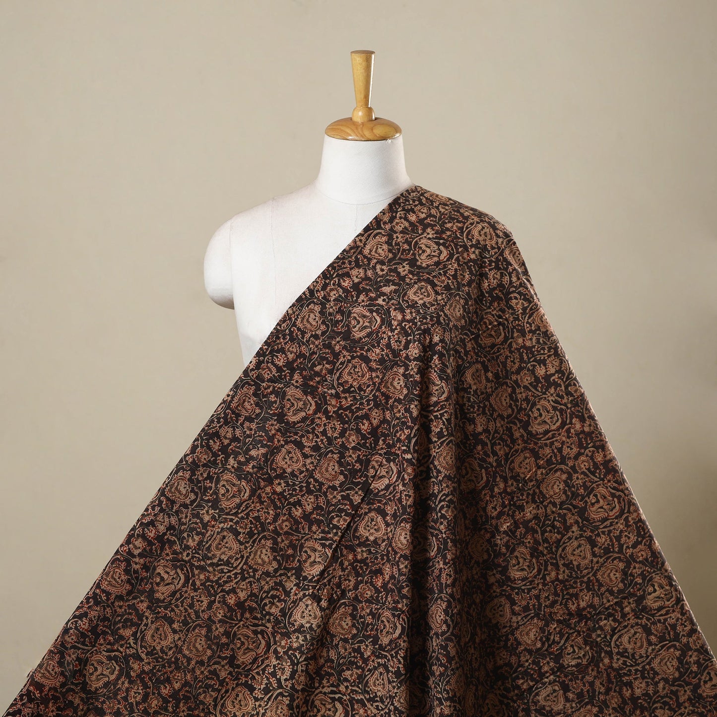 Natural dyed hand cotton pedana kalamkari fabric 12