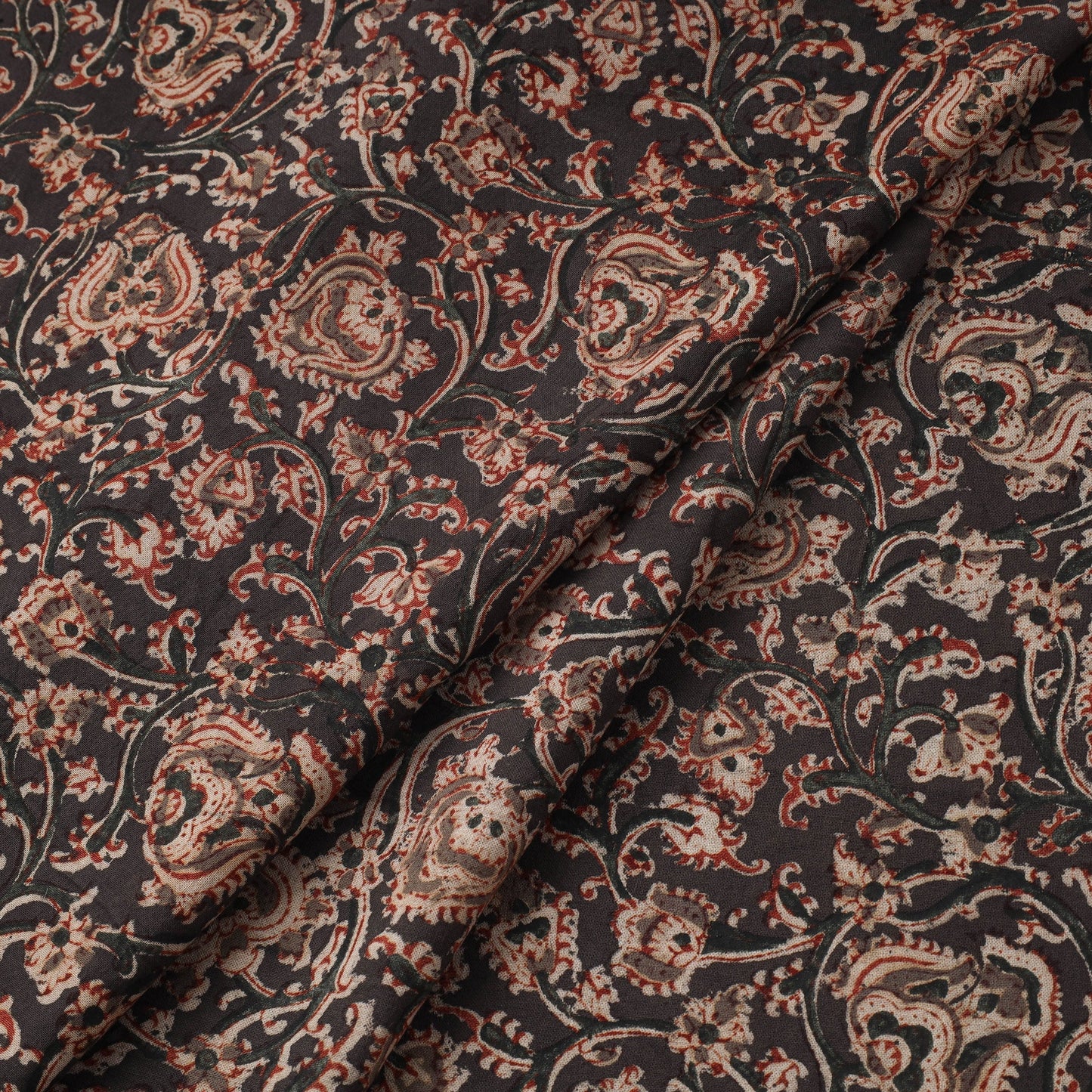 Natural dyed hand cotton pedana kalamkari fabric 12