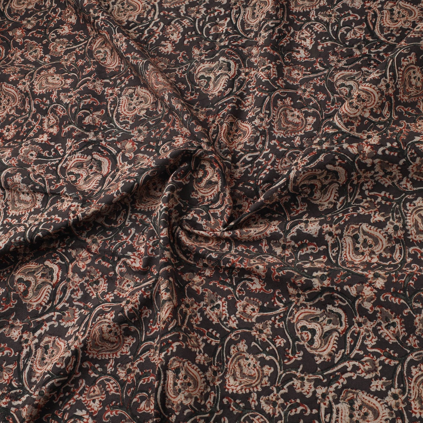 Natural dyed hand cotton pedana kalamkari fabric 12
