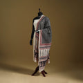 Black - natural dyed hand chanderi silk bagh dupatta 04