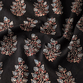  Black Block Print Cotton Ajrakh Fabric