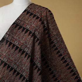 Black - natural dyed hand cotton fabric 04 - handcrafted