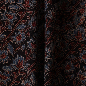 Black - natural dyed hand cotton fabric 08 - handcrafted