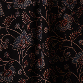 Black - natural dyed hand cotton fabric 11 - handcrafted