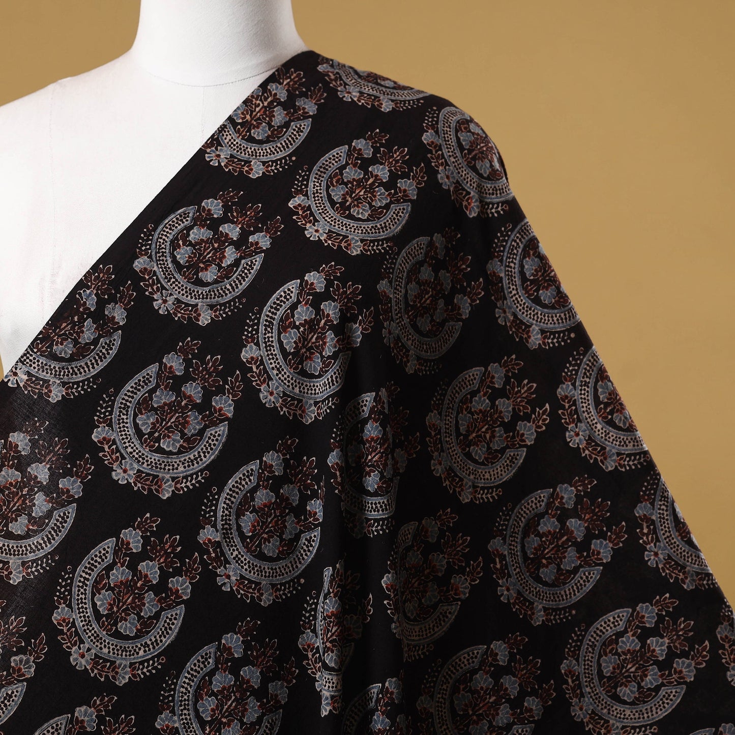 Natural dyed hand cotton fabric 15 - handcrafted