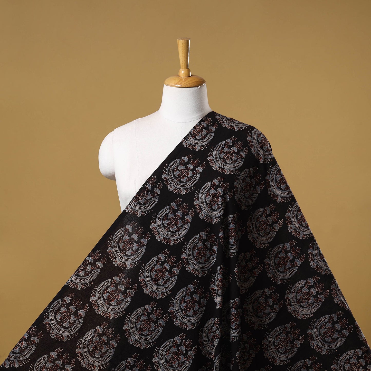 Natural dyed hand cotton fabric 15 - handcrafted