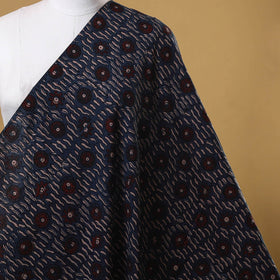 Black - natural dyed hand cotton fabric 17 - handcrafted