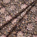 Natural dyed hand cotton pedana kalamkari fabric 03