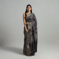  Natural Dyed Hand Block Print Dola Silk Ajrakh Saree