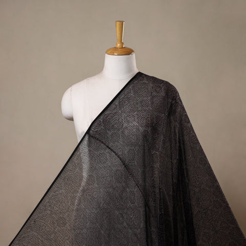 Natural dyed hand kota doria cotton fabric 09 - handcrafted