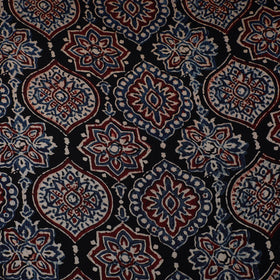 Black - natural dyed hand modal silk fabric 01 - handcrafted