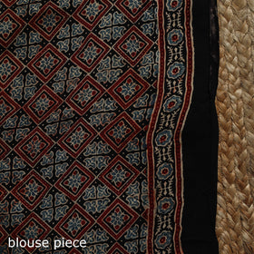 Natural dyed hand modal silk saree with tassels 09