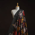 Natural dyed handloom chanderi silk handpainted