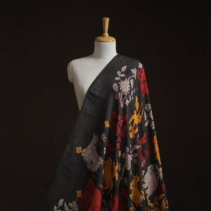 Natural dyed handloom chanderi silk handpainted