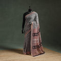 Natural dyed kota doria cotton hand block bagh print saree