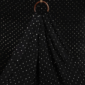 Black - natural dyed kutch tie-dye modal silk bandhani