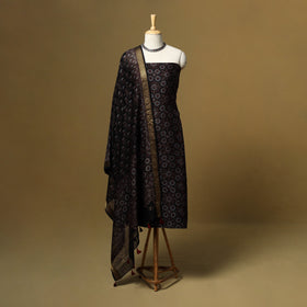 Natural dyed maheshwari silk 2pc unstitched dress material